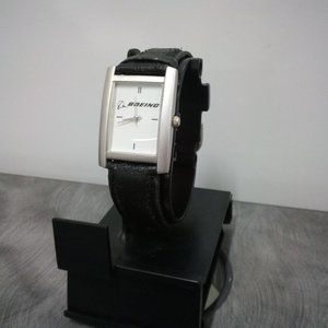 Working Boeing Sweda Silver Tone Watch